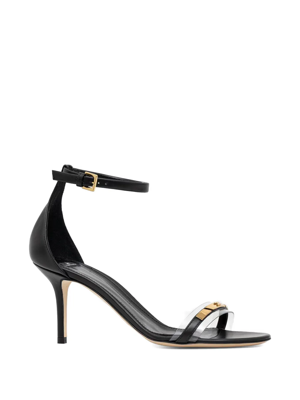 Elisabetta Franchi buckled logo-detail sandals Zwart