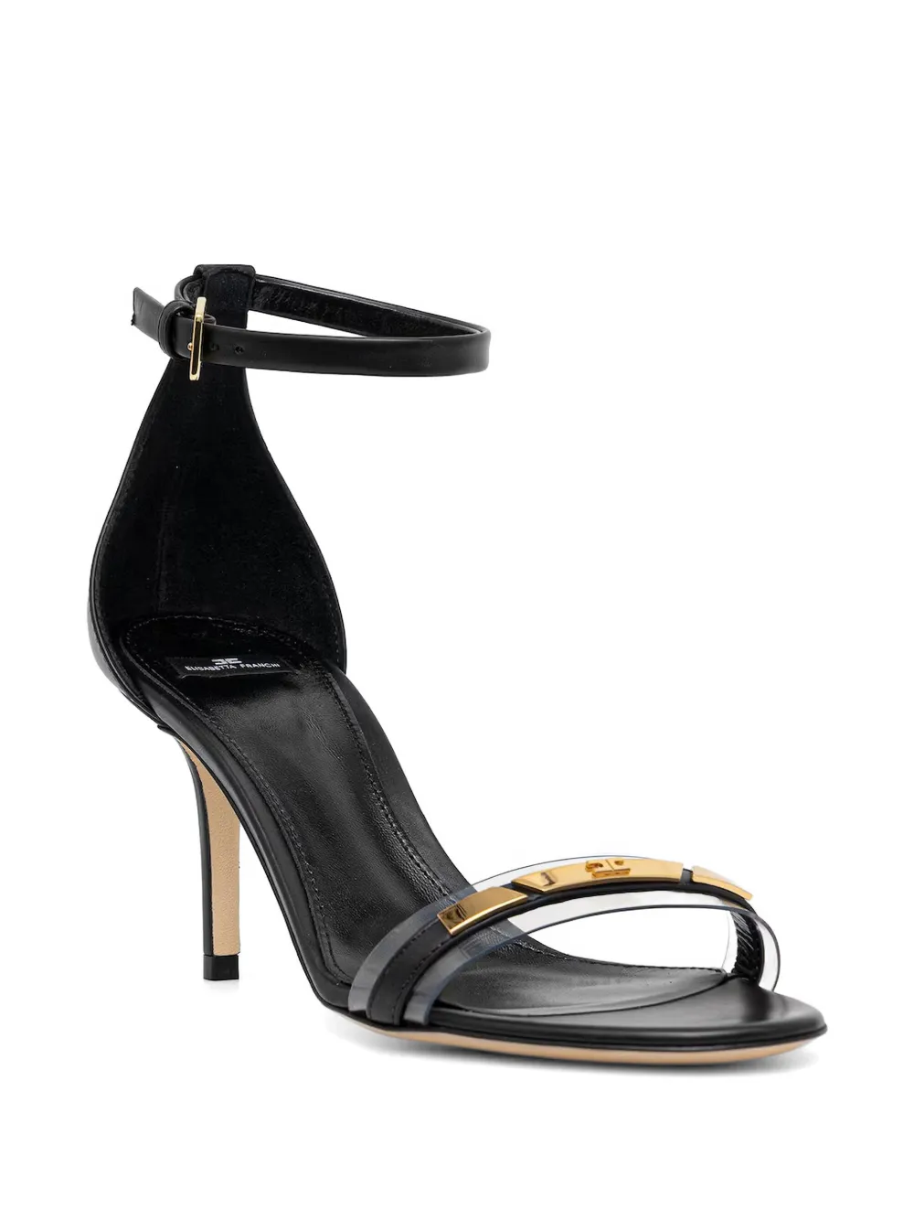 Elisabetta Franchi buckled logo-detail sandals Zwart
