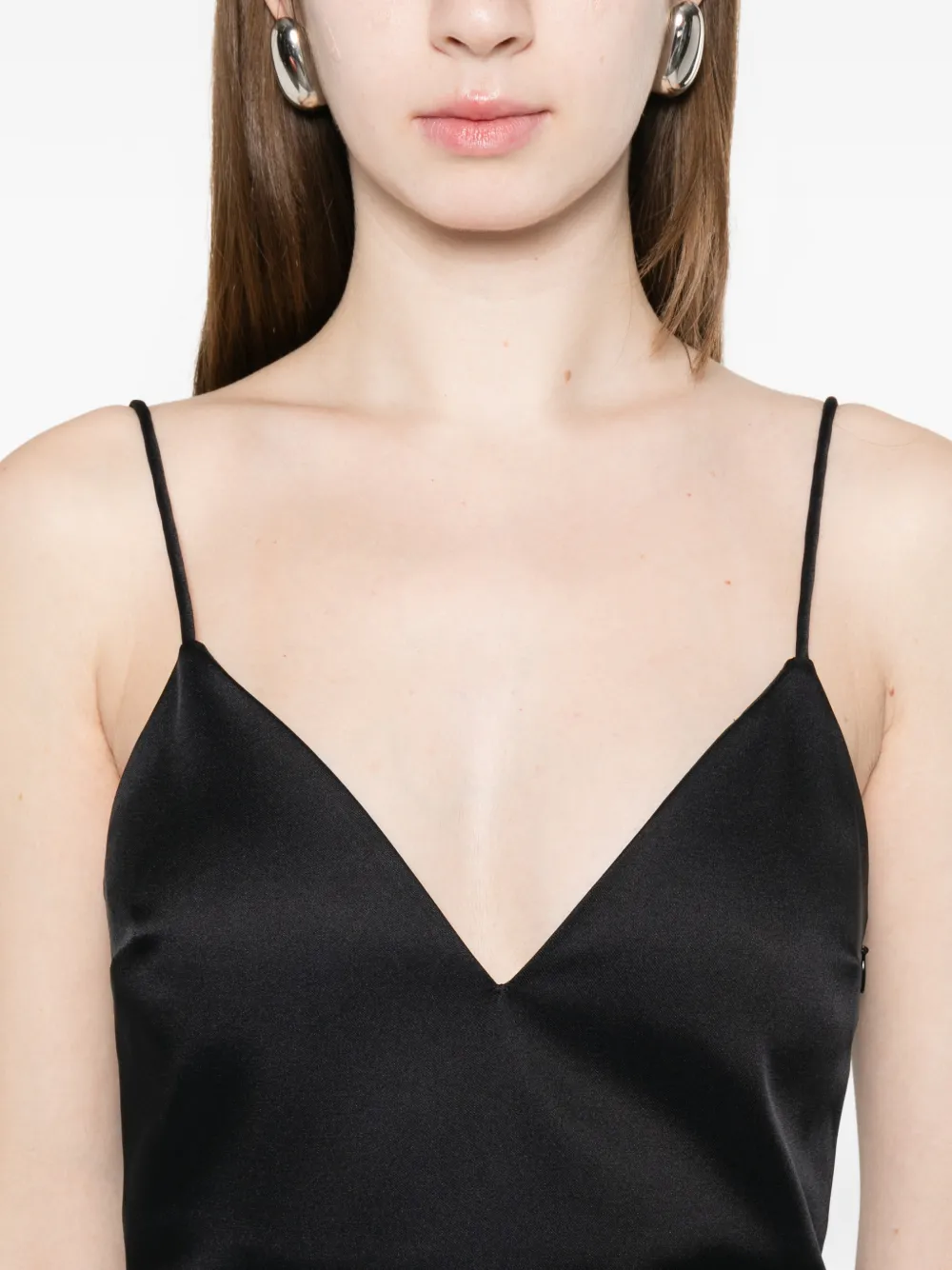 TWINSET Jurk met V-hals en bandje Zwart