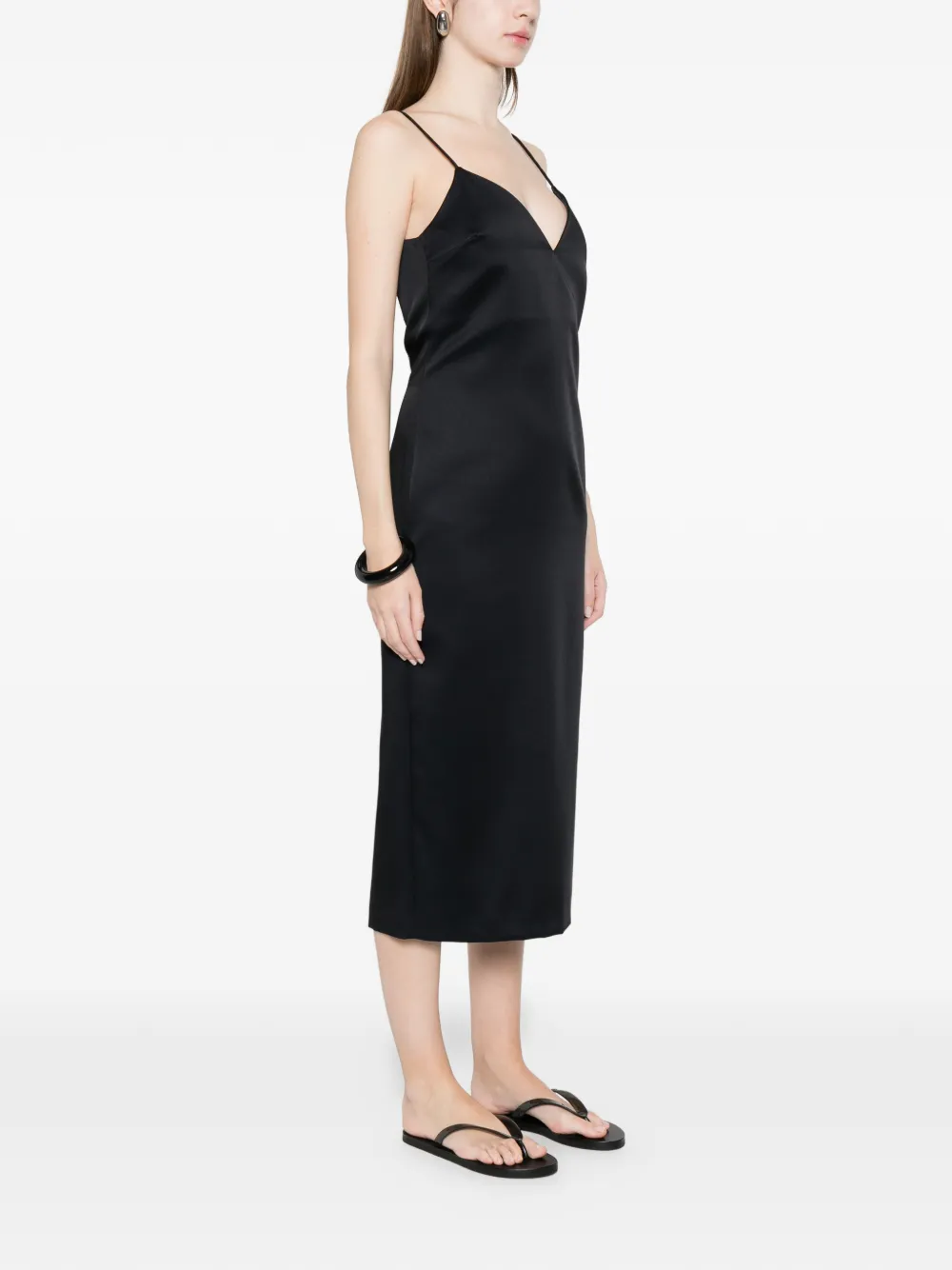  Twinset V-neck Strap Dress - Black 