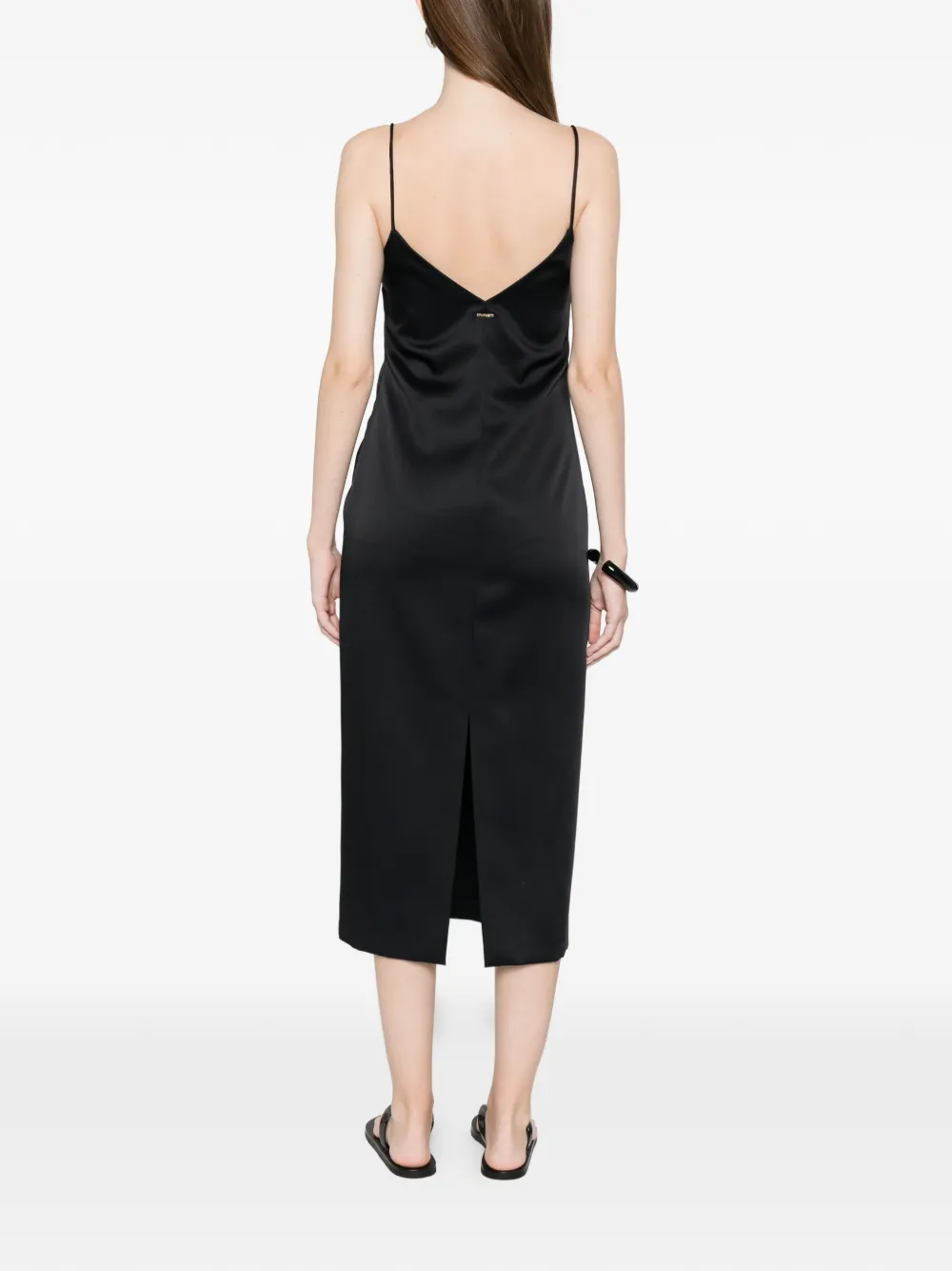 TWINSET Jurk met V-hals en bandje Zwart