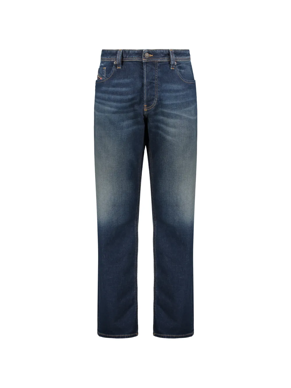 Diesel faded-efffect cotton jeans - Blau