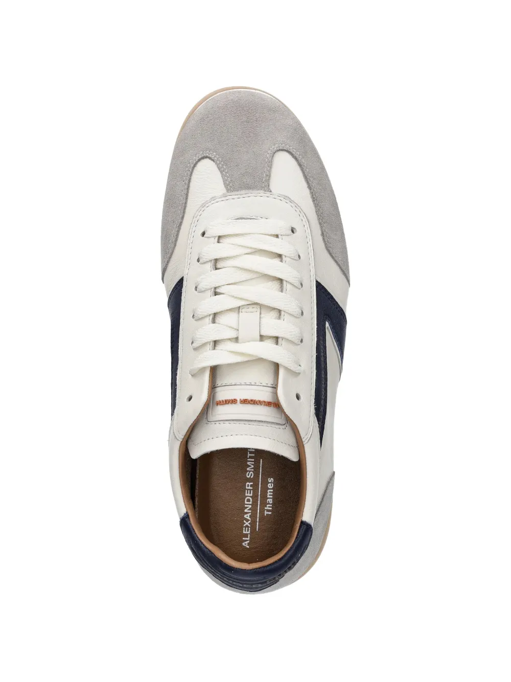 Alexander Smith Thames sneakers met logo Beige