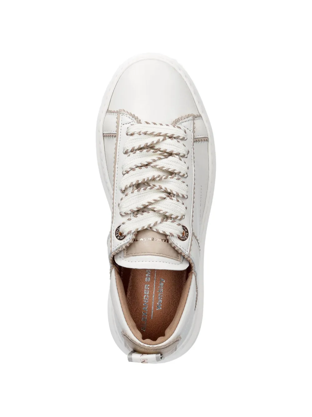Alexander Smith Wembley stitched-trim sneakers Wit
