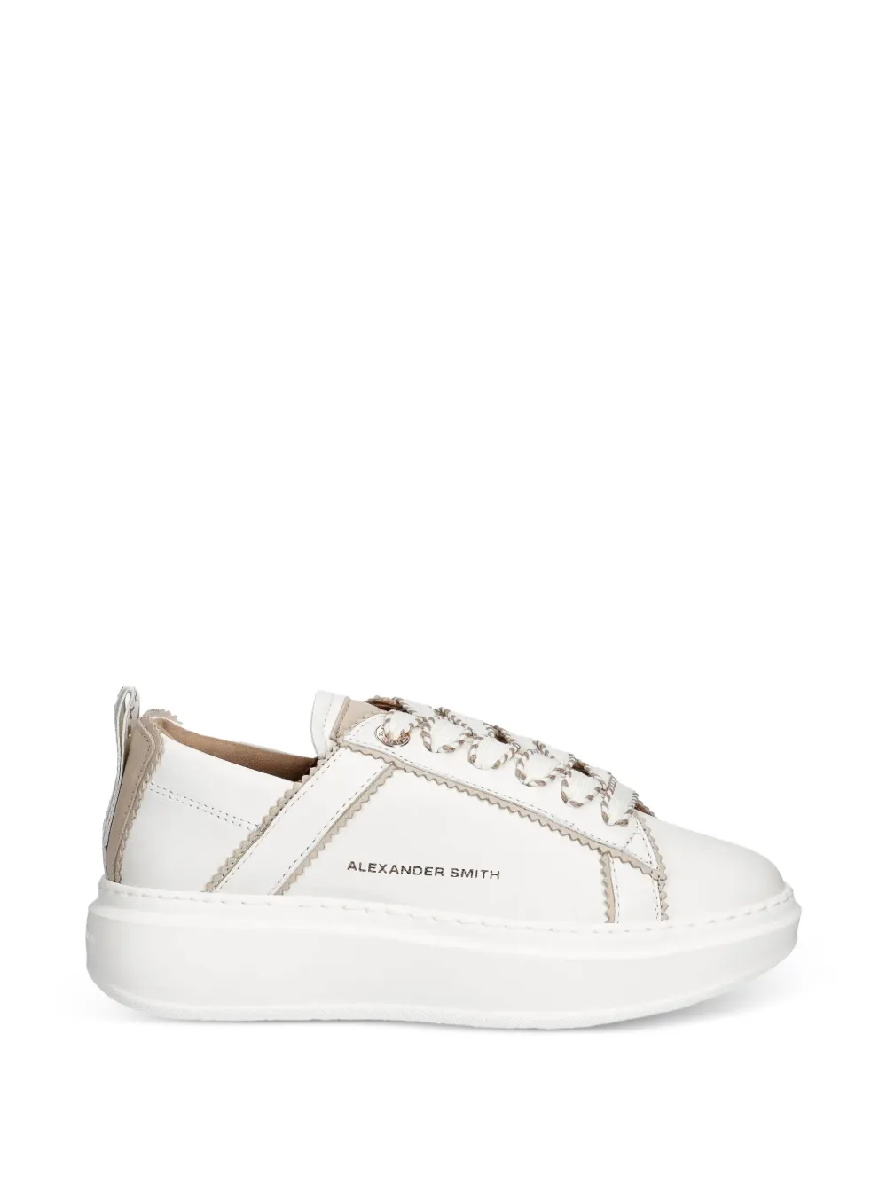 Alexander Smith Wembley stitched-trim sneakers - Weiß