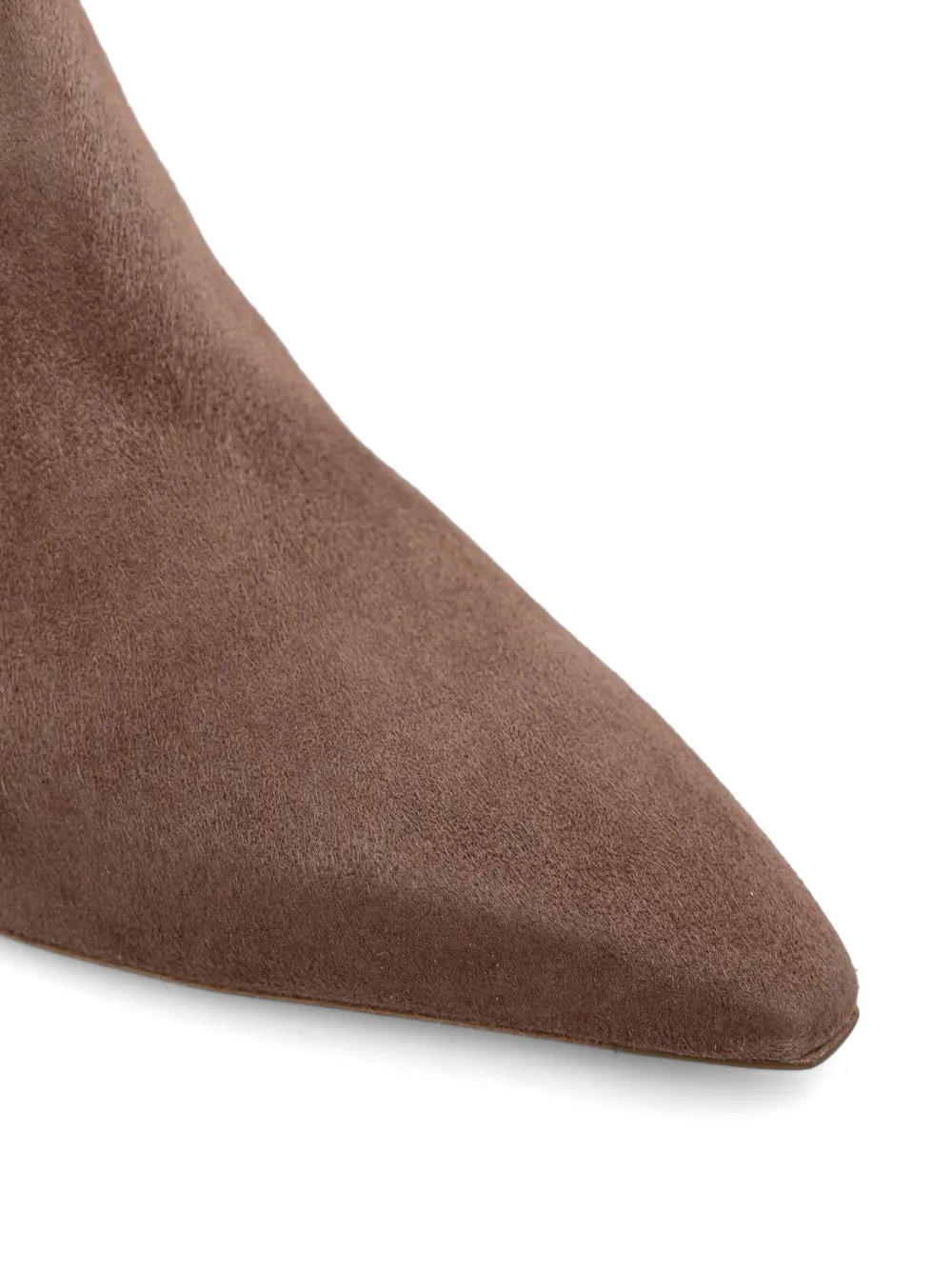 Baldinini Knielaarzen met puntige neus Bruin