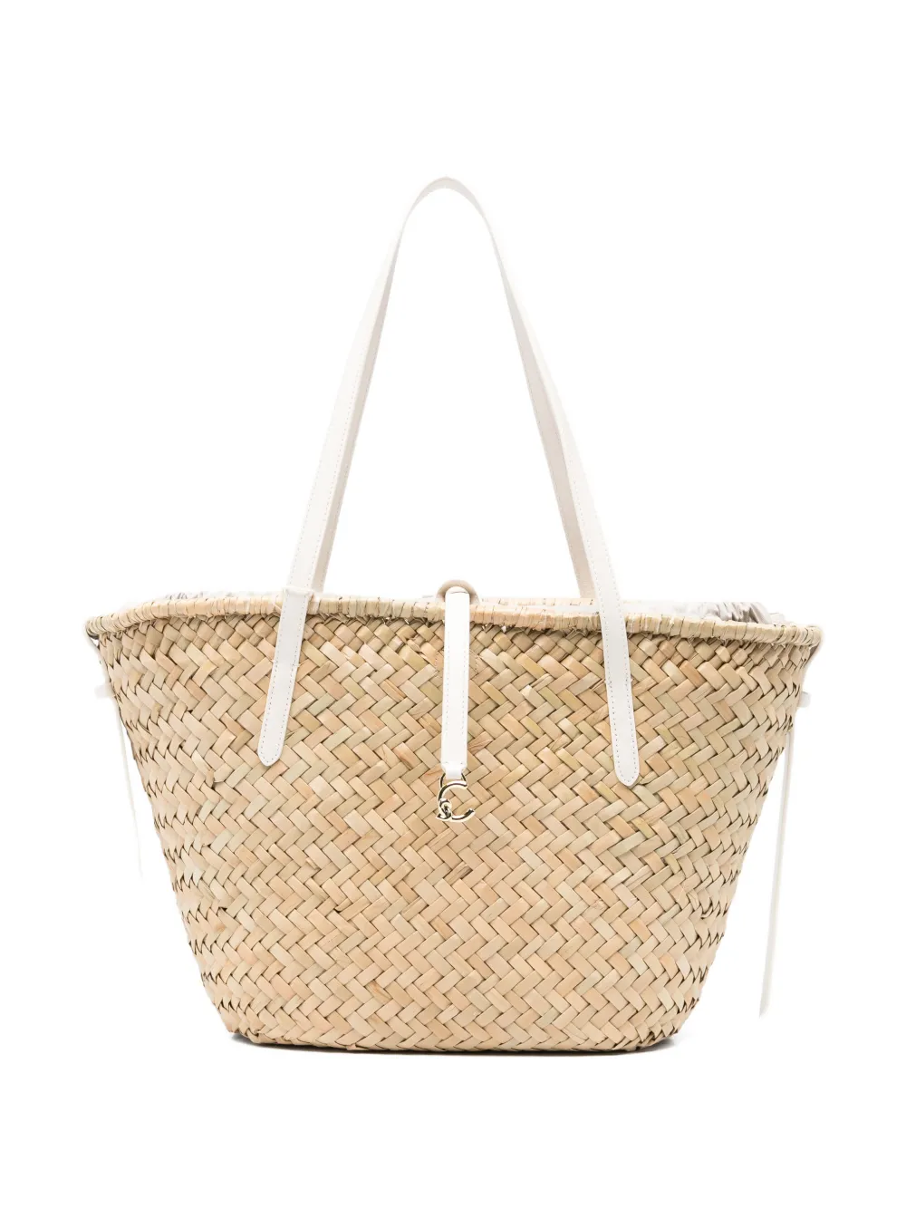 Coccinelle woven drawstring shoulder bag - Toni neutri