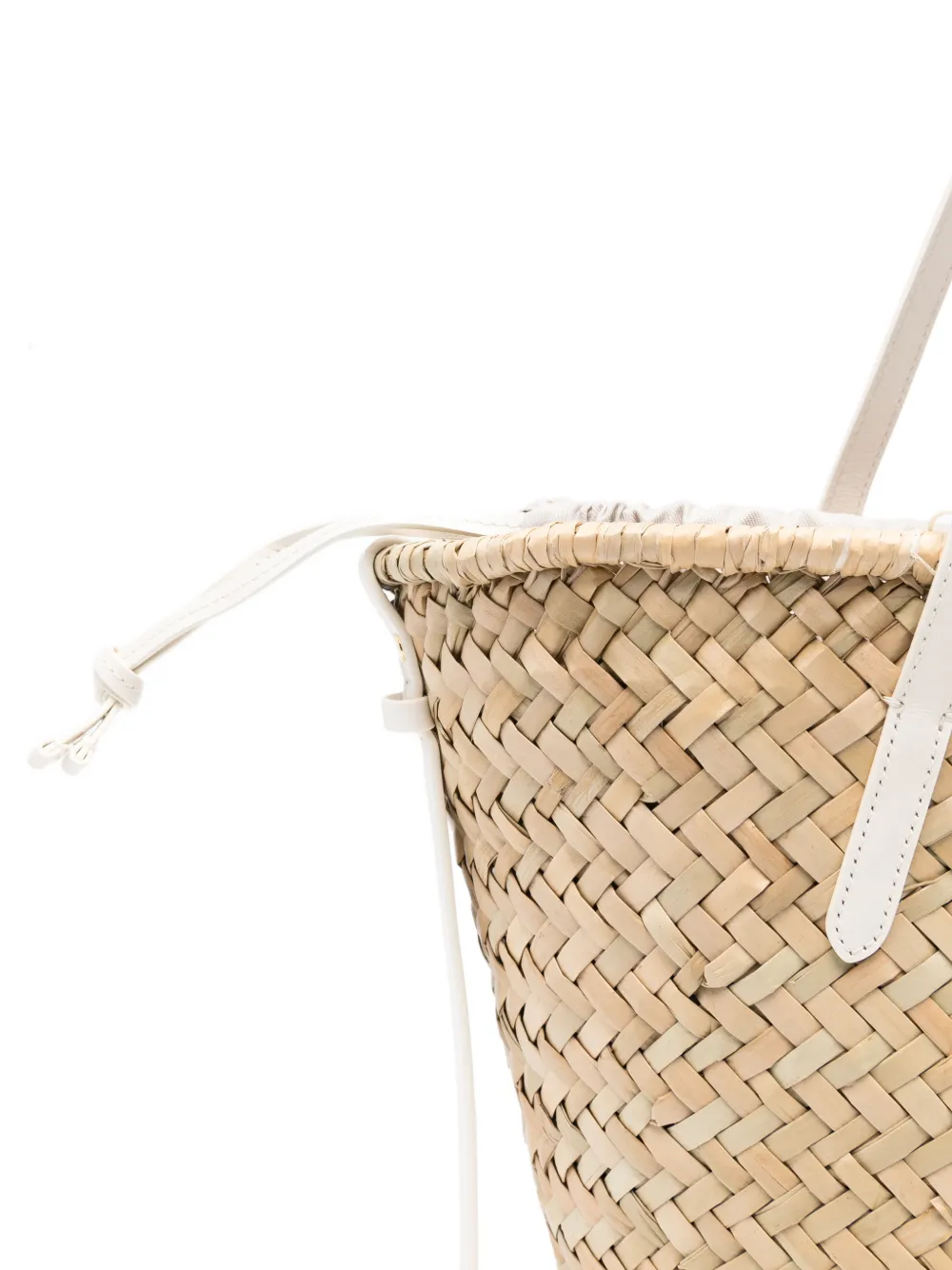 Woven Drawstring Shoulder Bag