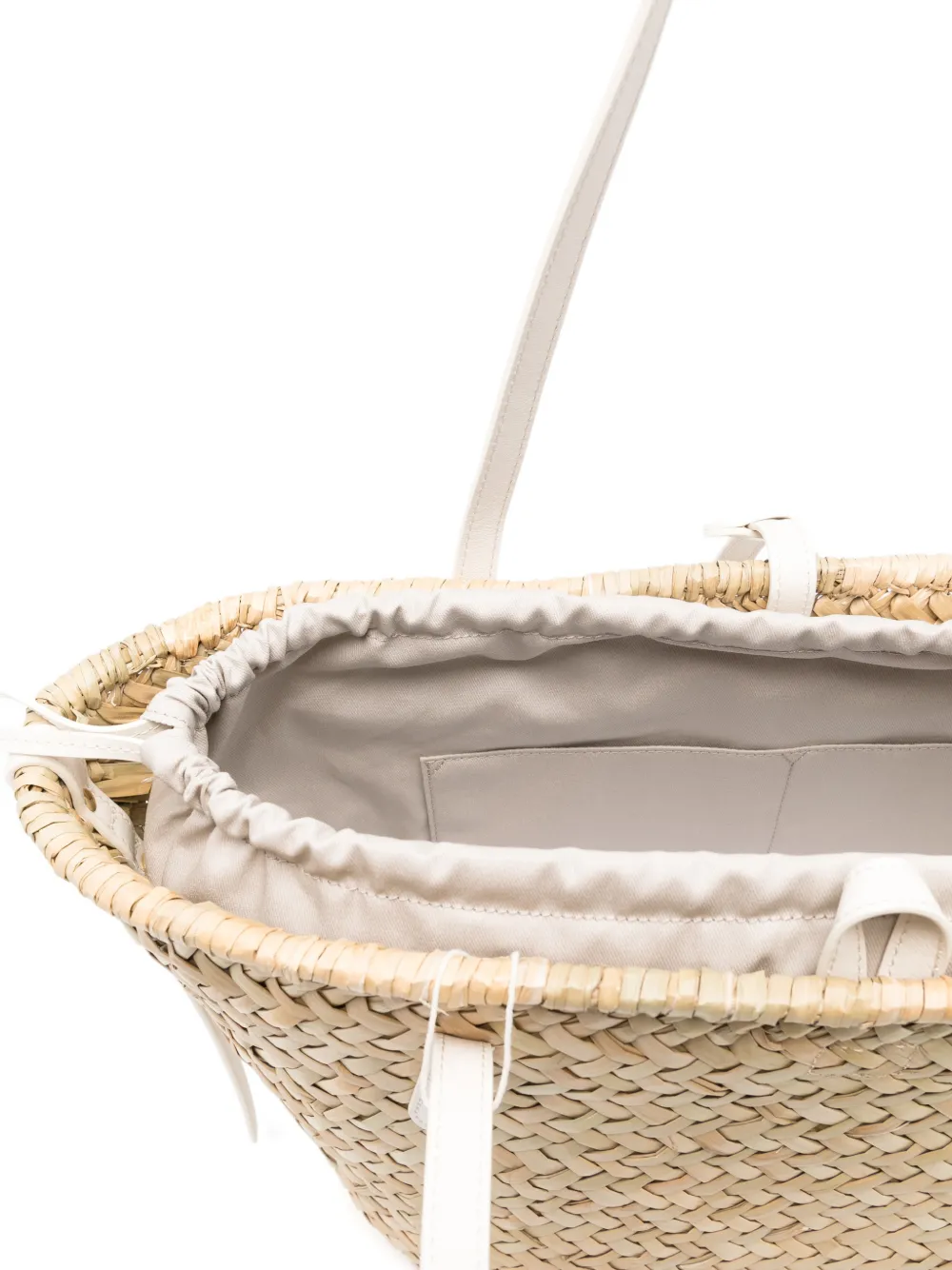 Woven Drawstring Shoulder Bag