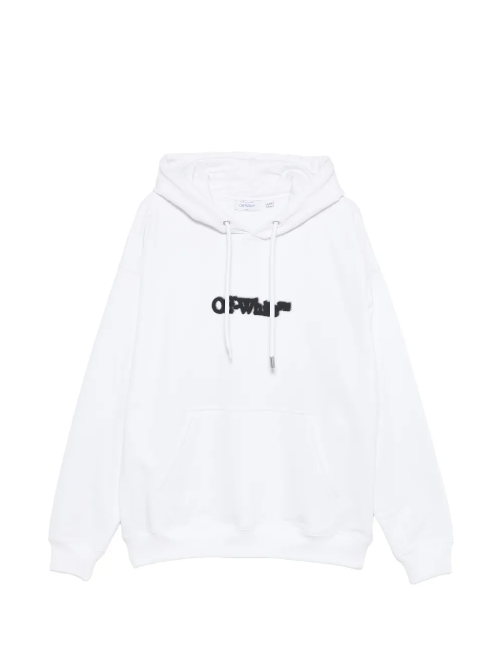 Off-White Pre-Owned kangaroo-pocket hoodie - Bianco
