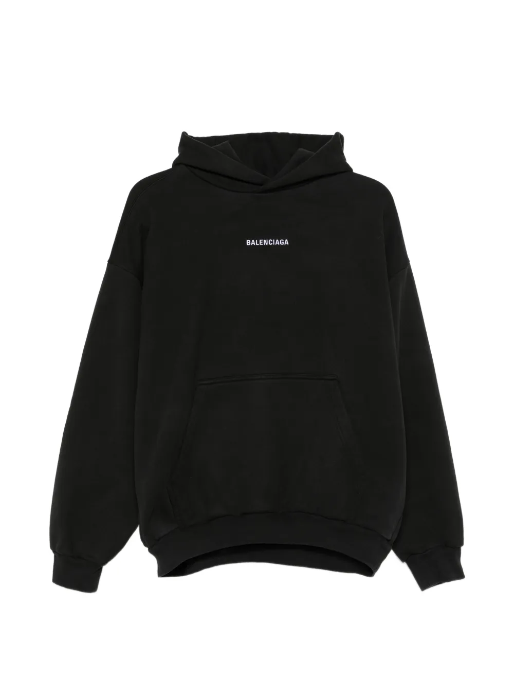 Balenciaga Pre-Owned logo-print hoodie - Nero