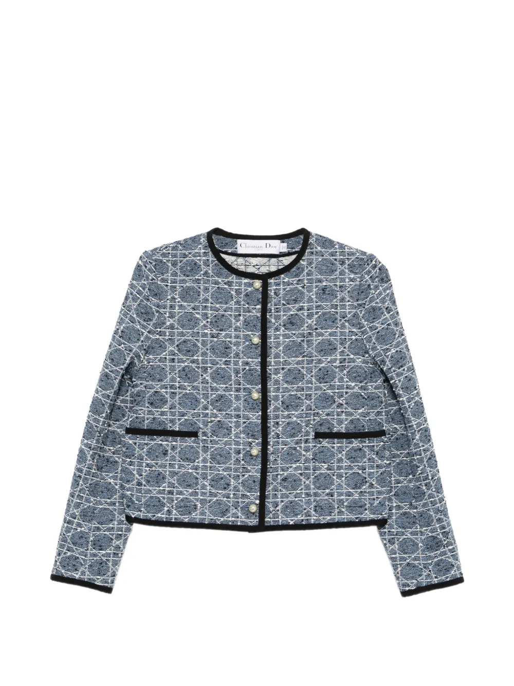 Christian Dior Pre-Owned Cannage jacket - Blu