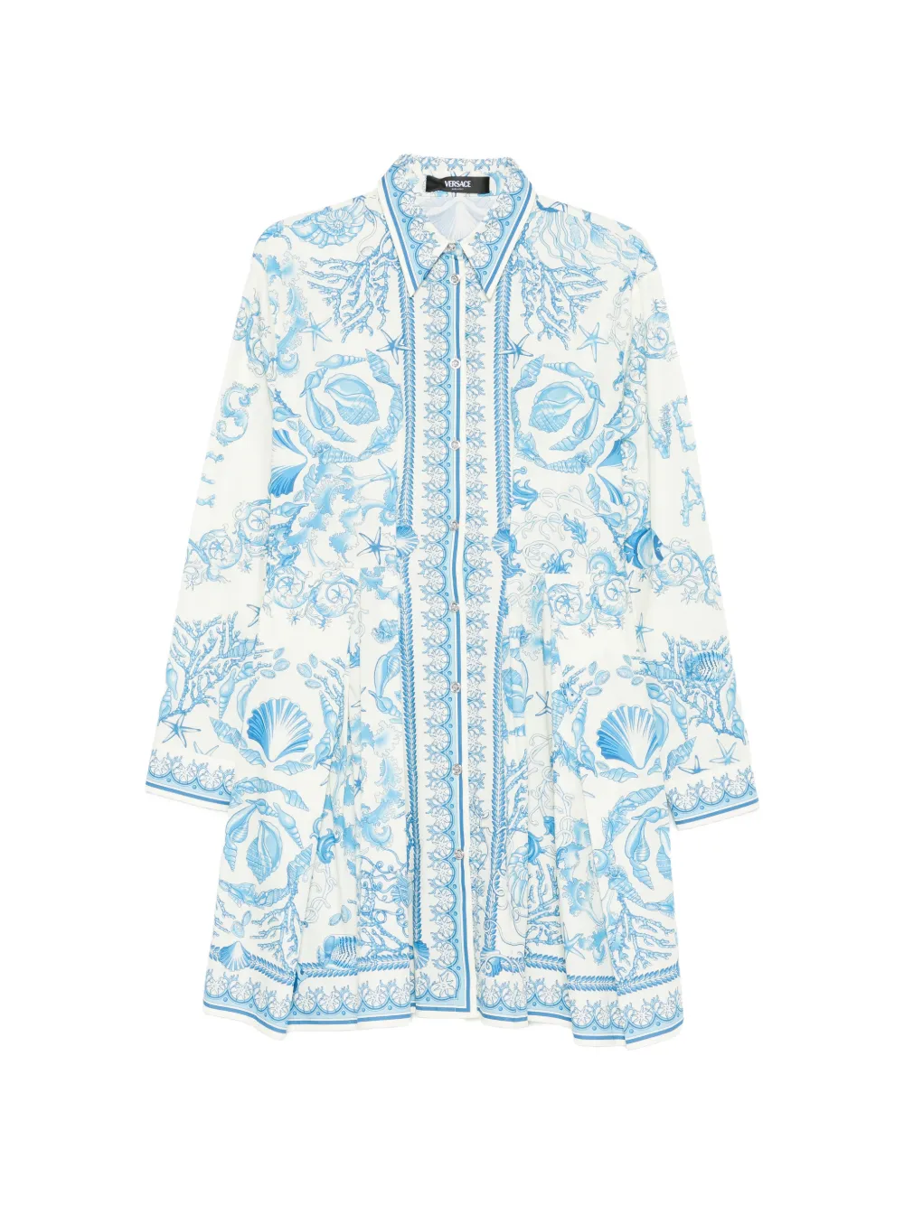 Versace Pre-Owned Barocco cotton dress - Bianco