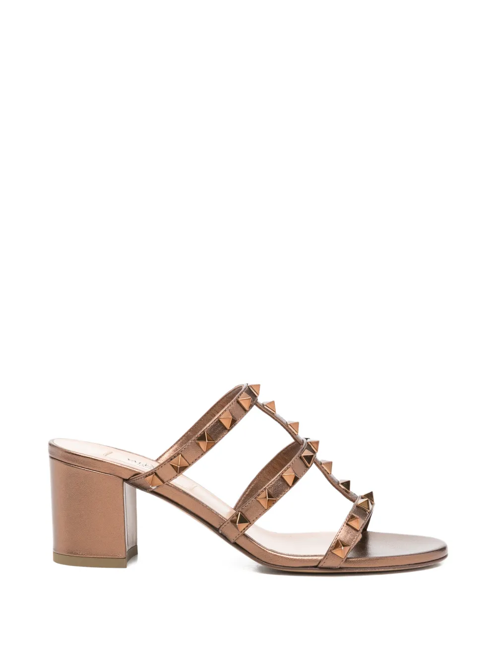 Valentino Garavani Pre-Owned Sandali Rockstud con tacco - Marrone