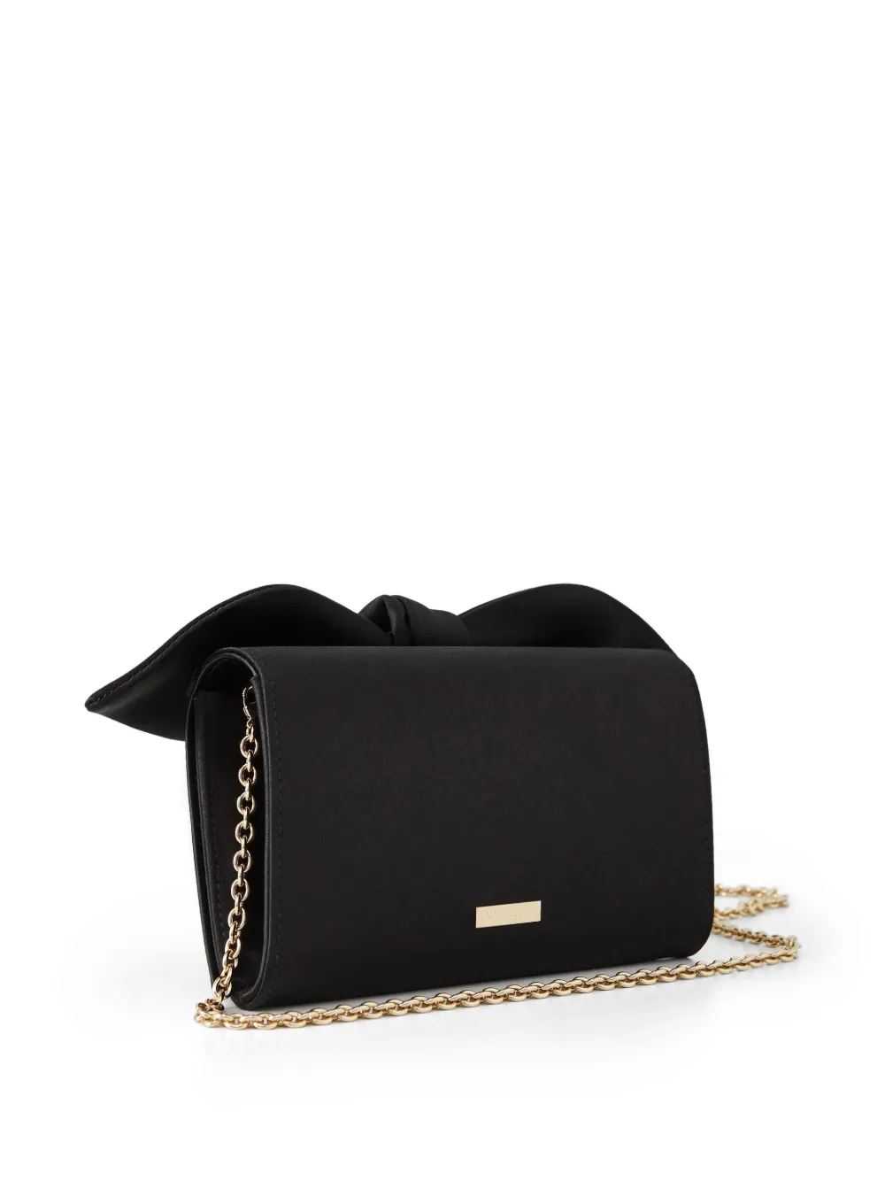 Aquazzura Clutch met strik Zwart