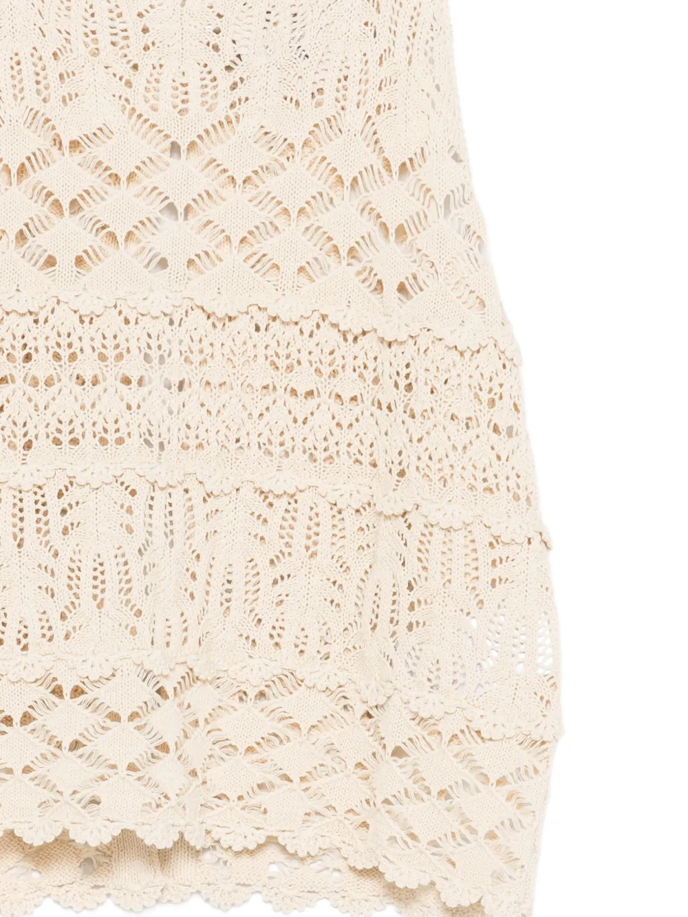  Semicouture Openwork Sleeveless Top - Neutrals 