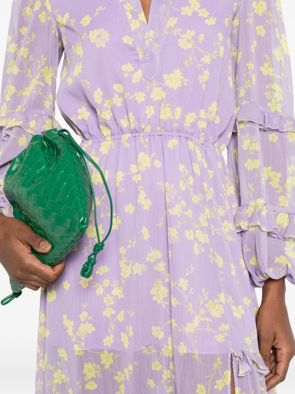 Catalina Maxi-jurk met bloemenprint Paars