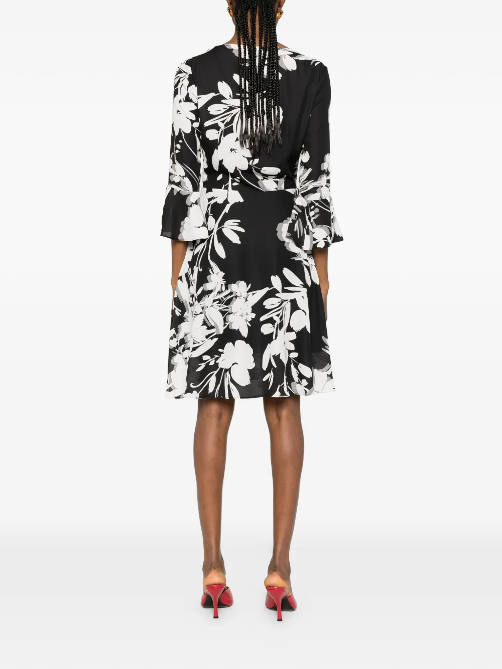 Catalina Mini-jurk met bloemenprint Zwart