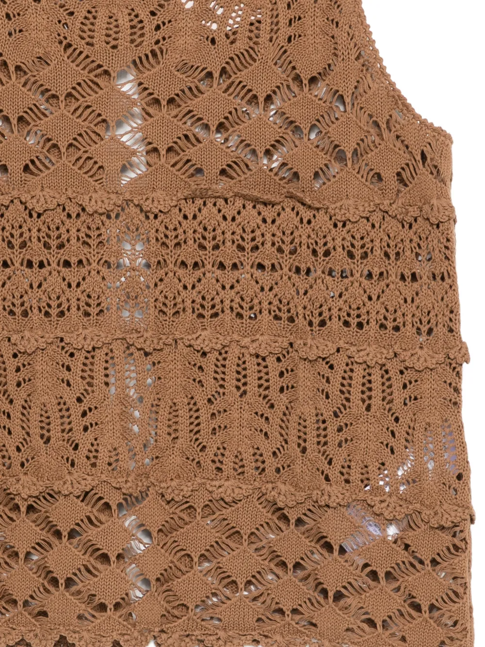  Semicouture Openwork Top - Brown 