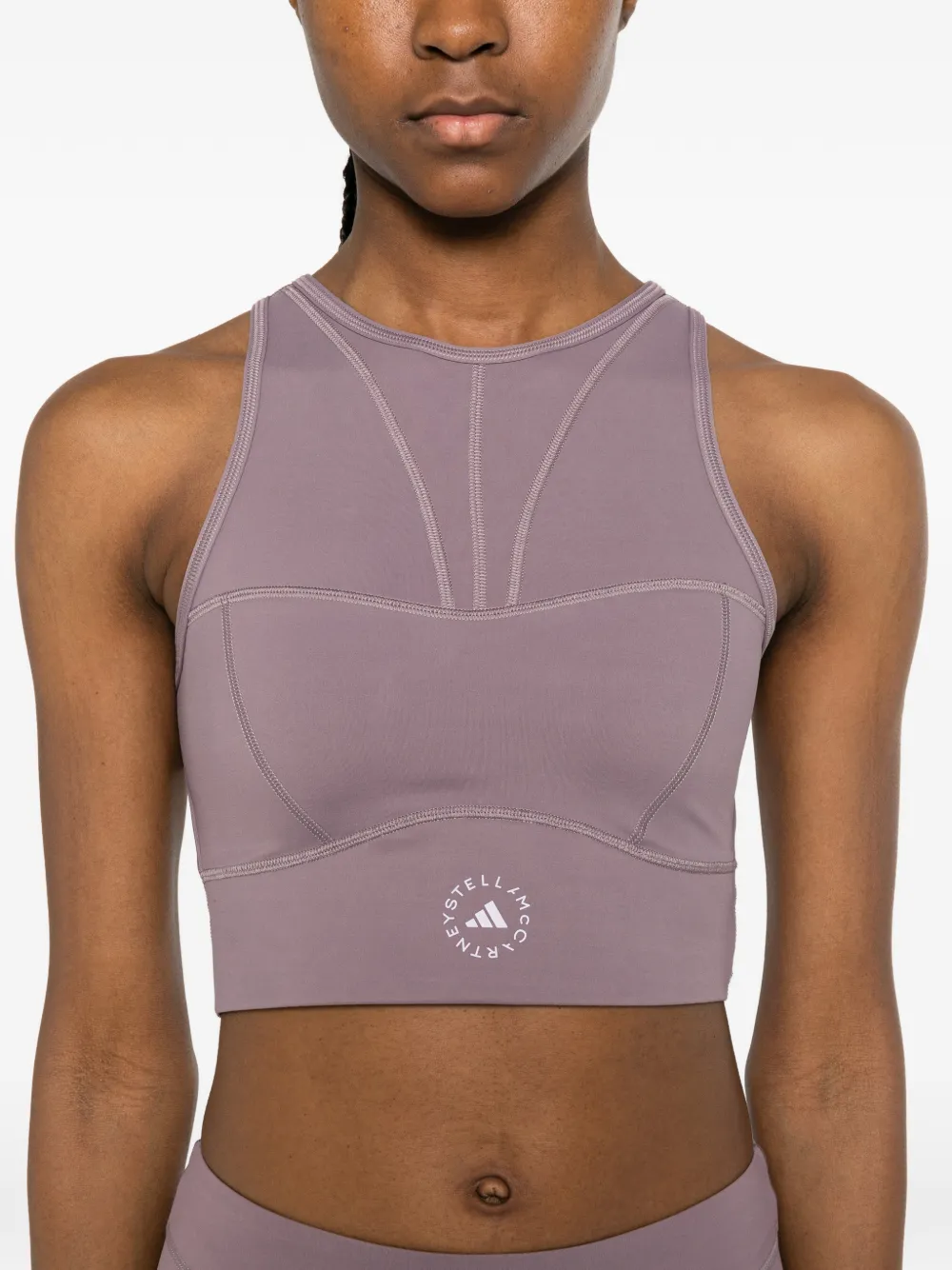 adidas x Stella McCartney top met vlakken Paars