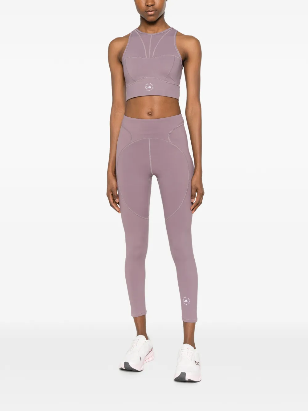 adidas x Stella McCartney top met vlakken Paars