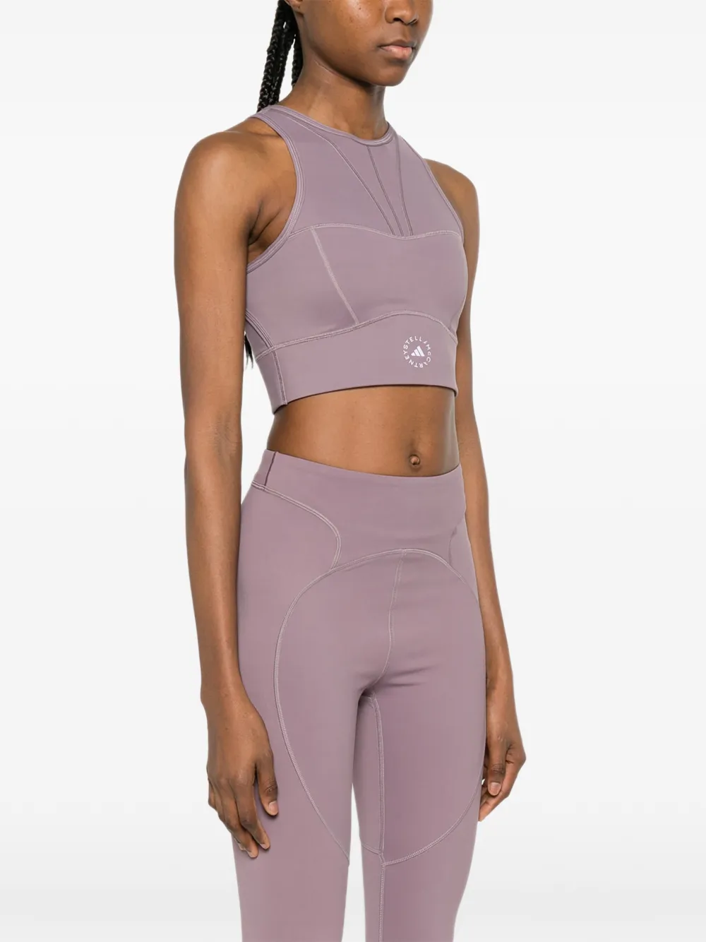 adidas x Stella McCartney top met vlakken Paars