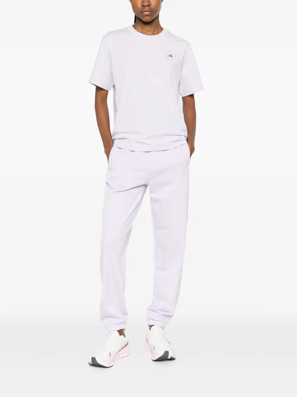 adidas by Stella McCartney Trainingsbroek met trekkoord Paars