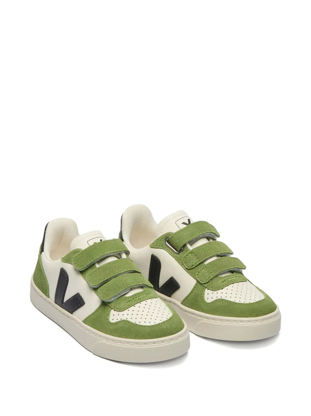 VEJA Kids V-10 suede sneakers - Verde