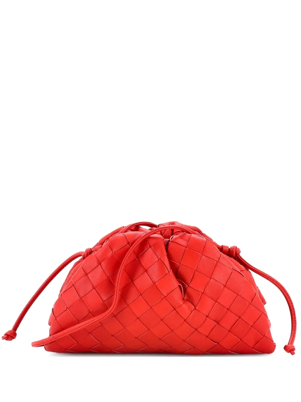 Bottega Veneta Pre-Owned The Pouch Intrecciato Nappa Mini crossbody bag - Rosso