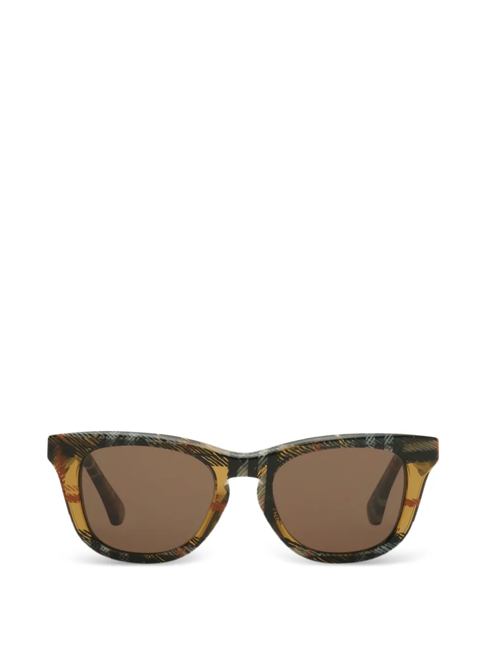 Burberry Kids check square sunglasses - Toni neutri
