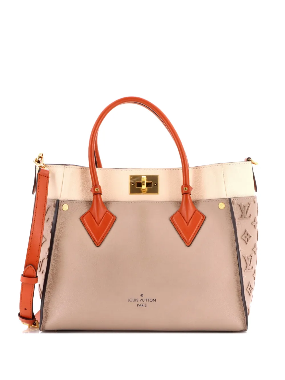 Louis Vuitton Pre-Owned On My Side Monogram Tuffetage Leather MM tote bag - Toni neutri