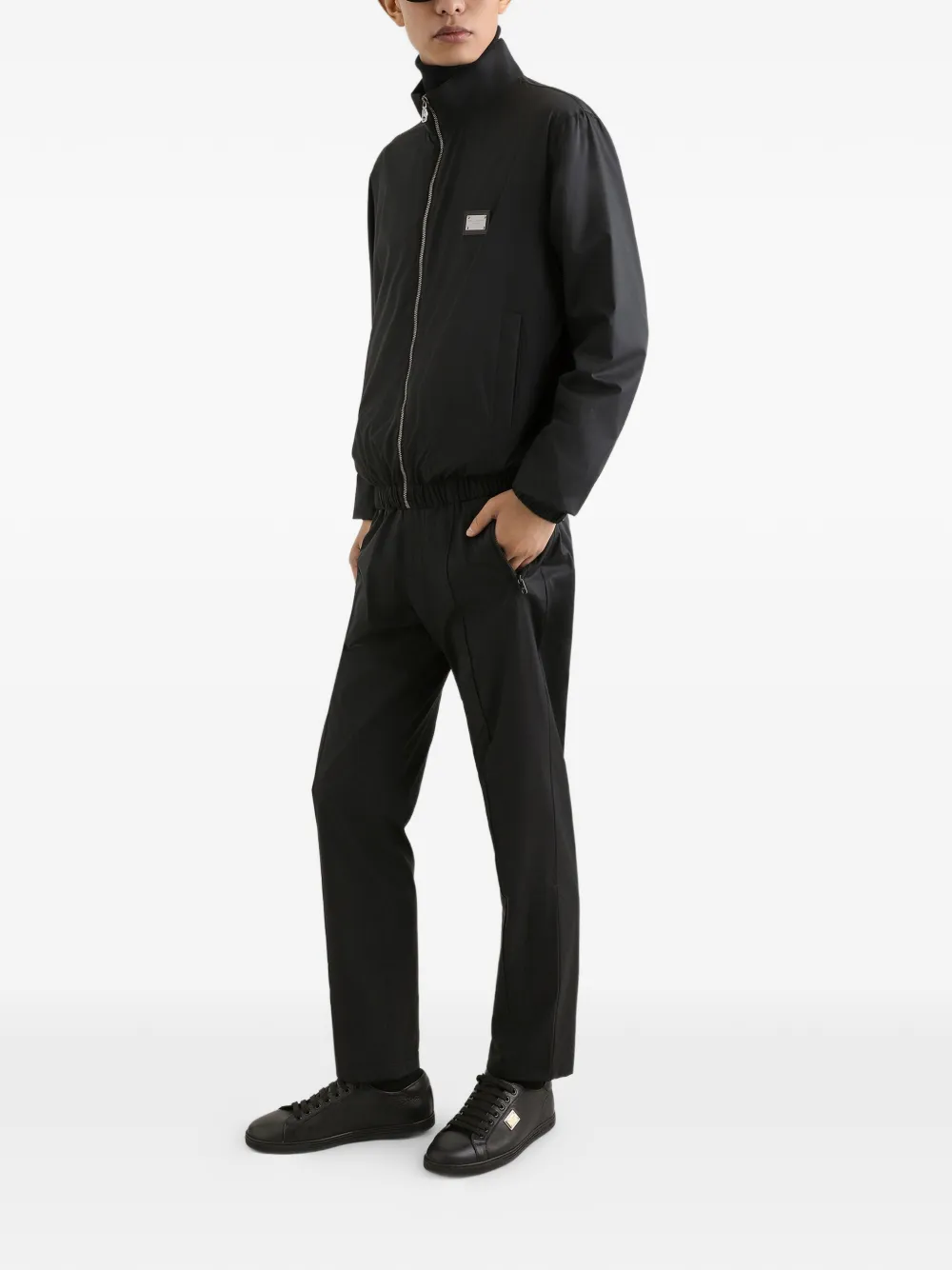 Dolce & Gabbana Broek met trekkoordtaille Zwart