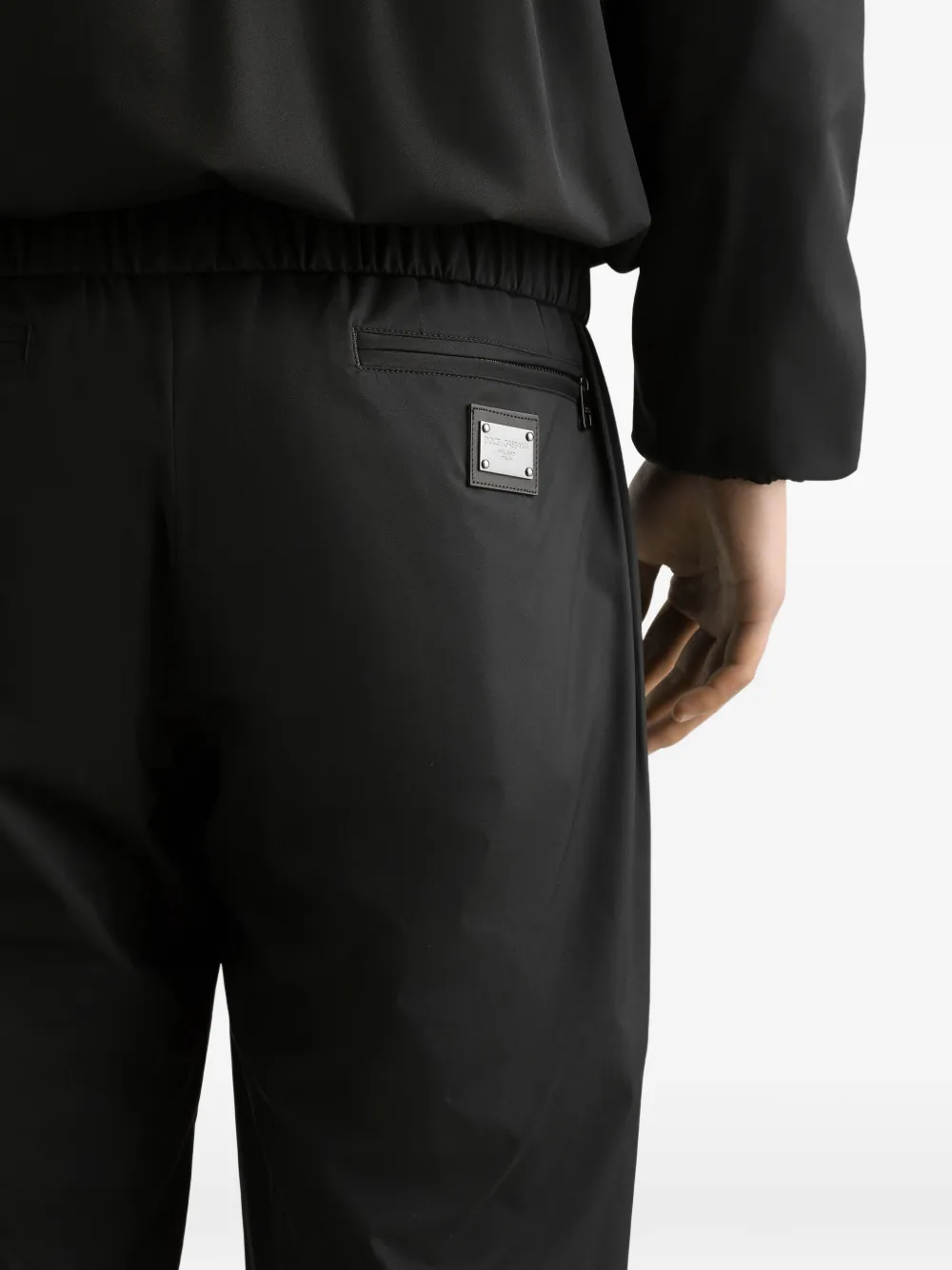 Dolce & Gabbana Broek met trekkoordtaille Zwart