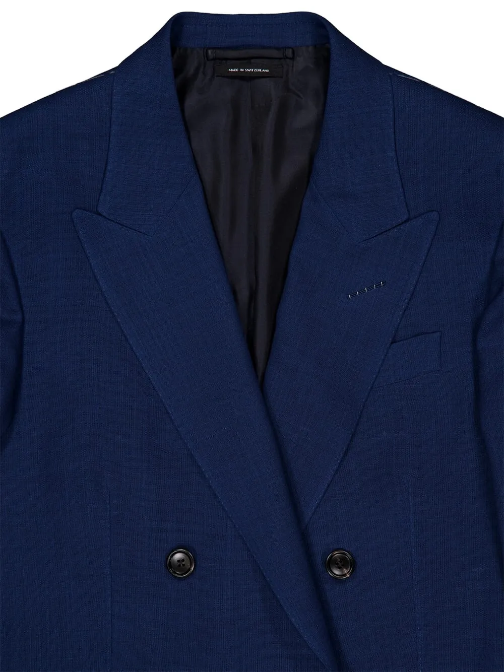TOM FORD Wollen blazer met dubbele rij knopen Blauw