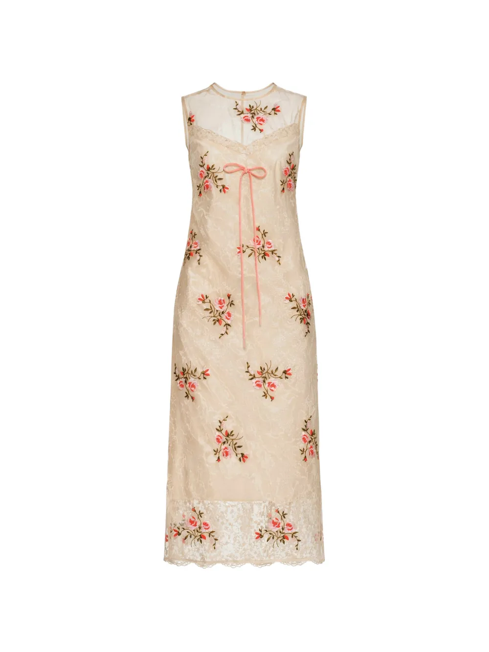 Simone Rocha floral lace dress - Toni neutri