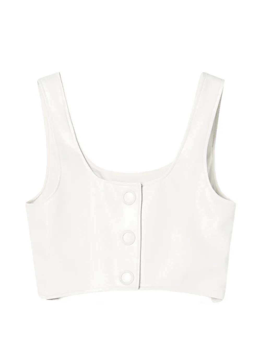 Armani Exchange Top con bottoni - Bianco