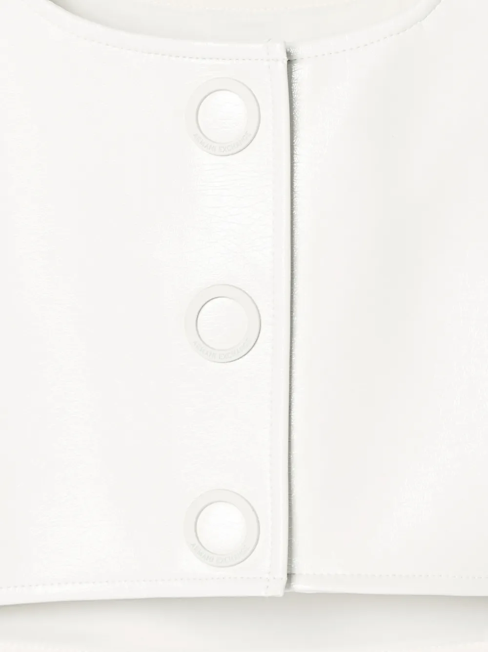 Armani Exchange Top in technische stof Wit