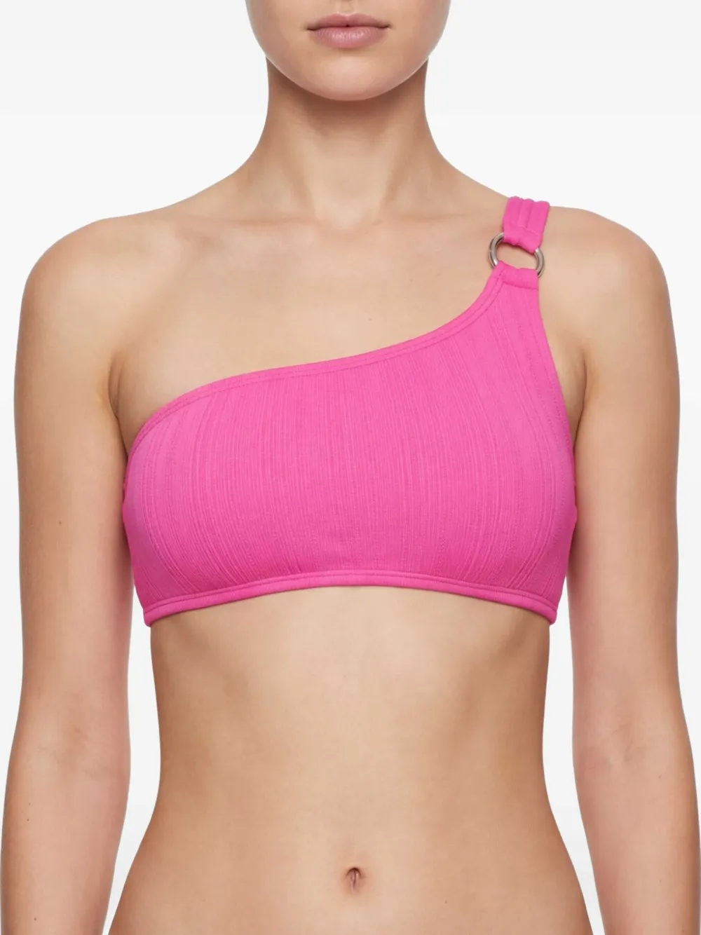 Michael Kors Asymmetrische bikinitop met ring Roze