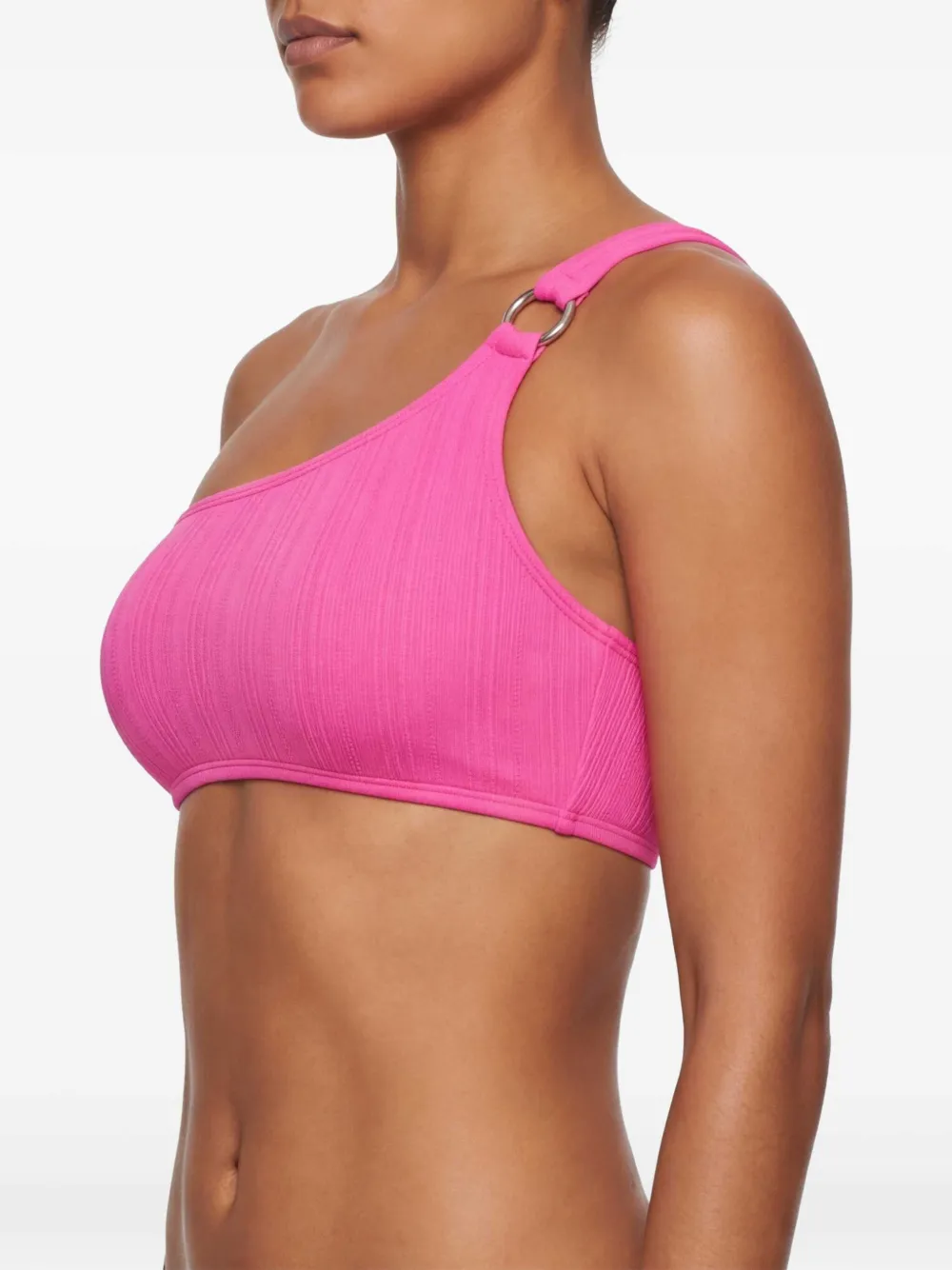 Michael Kors Asymmetrische bikinitop met ring Roze