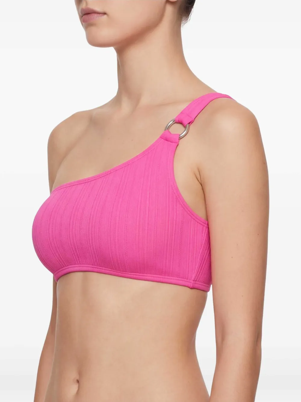 Michael Kors Asymmetrische bikinitop met ring Roze