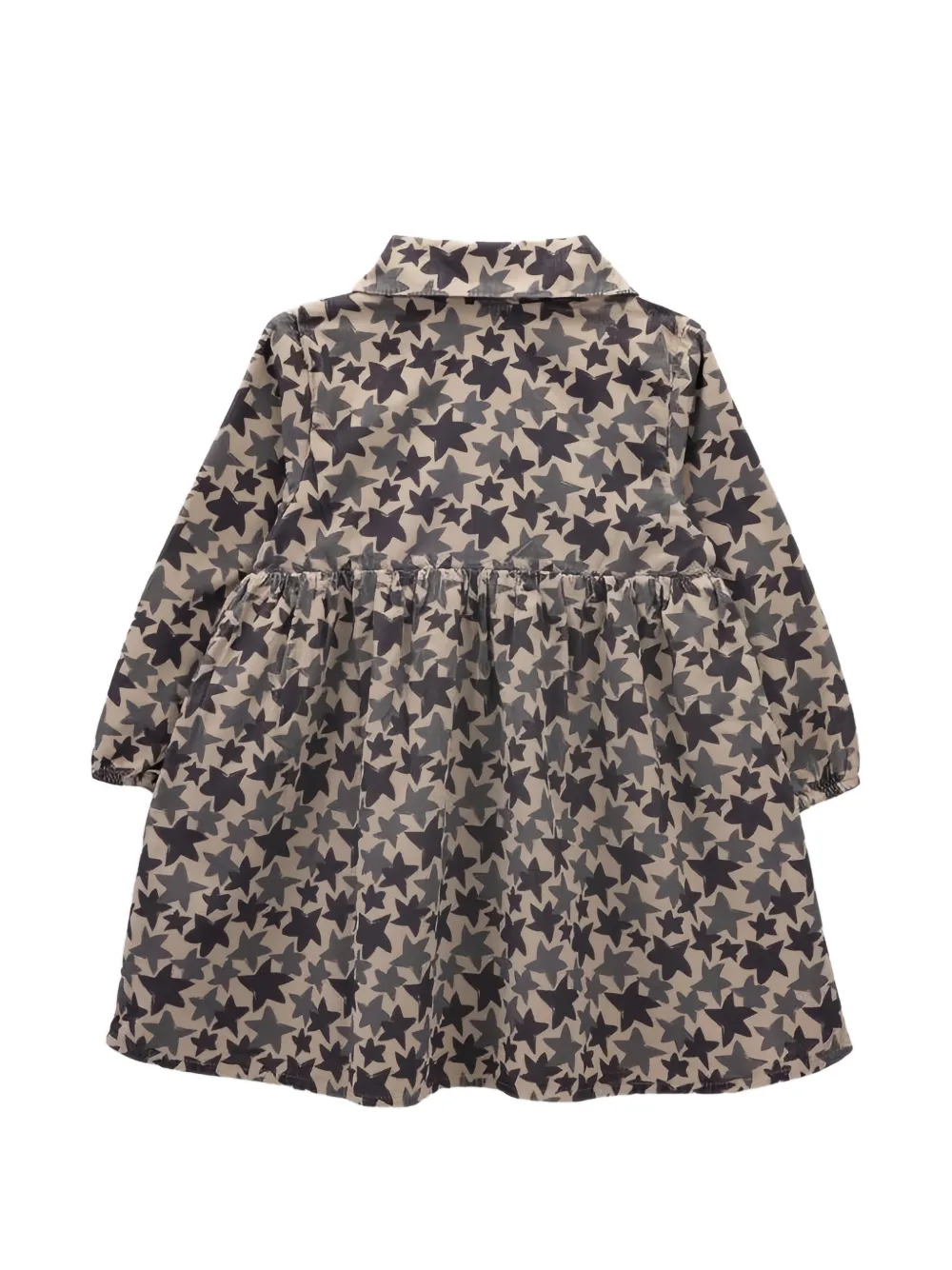Knot Jurk met sterrenpatroon Beige