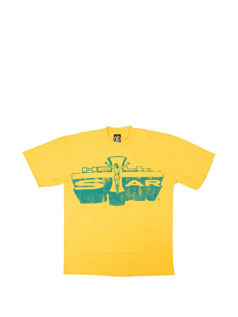 Hellstar Graphic-print Crew-neck T-shirt In Yellow