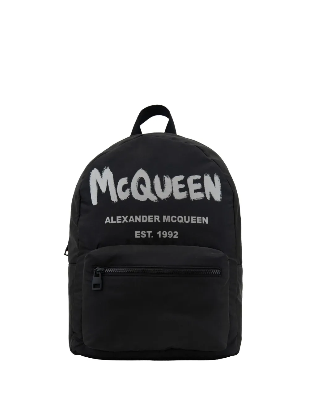 Alexander McQueen logo-print backpack - Nero