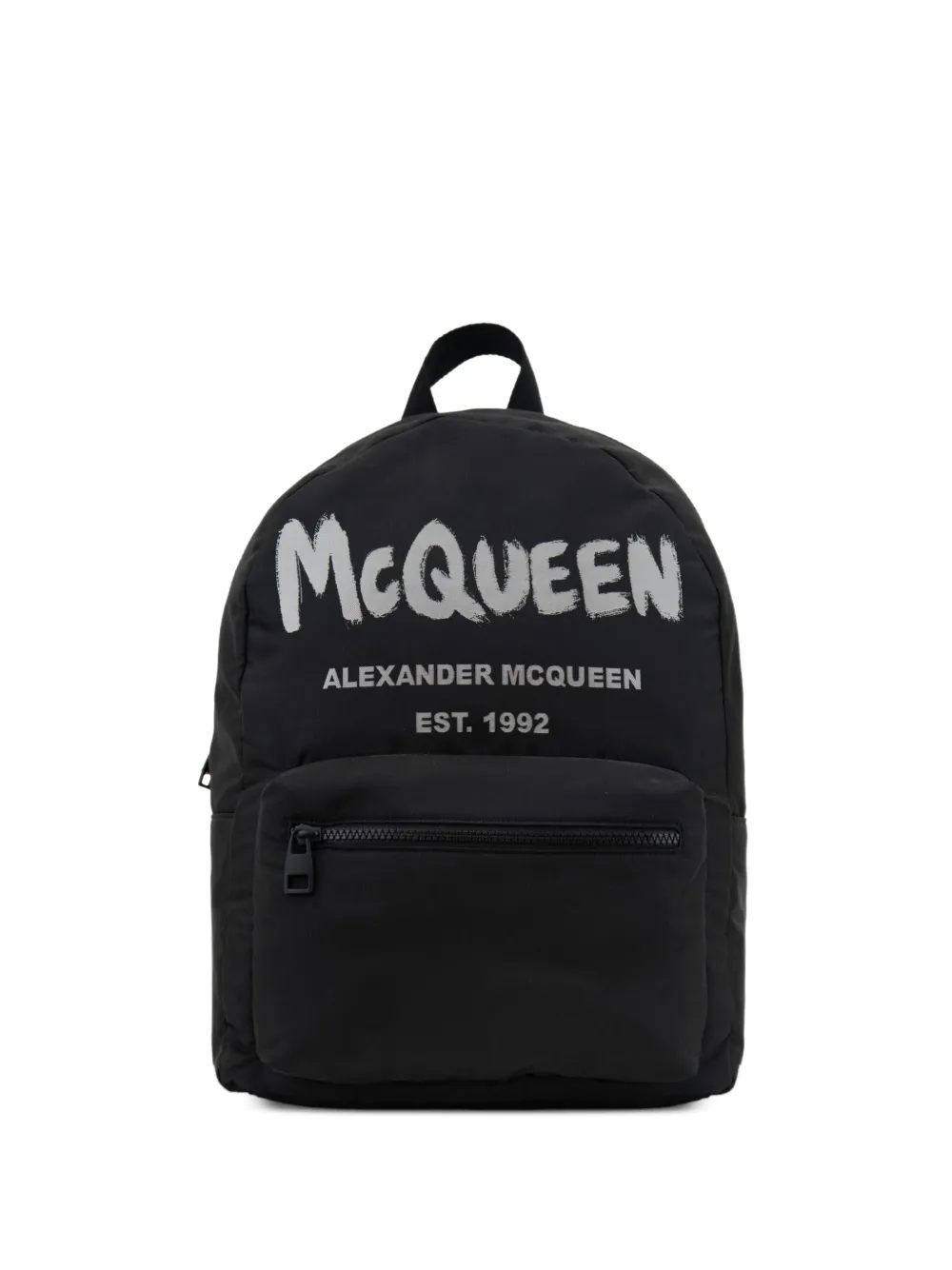 Alexander McQueen logo-print backpack - Nero