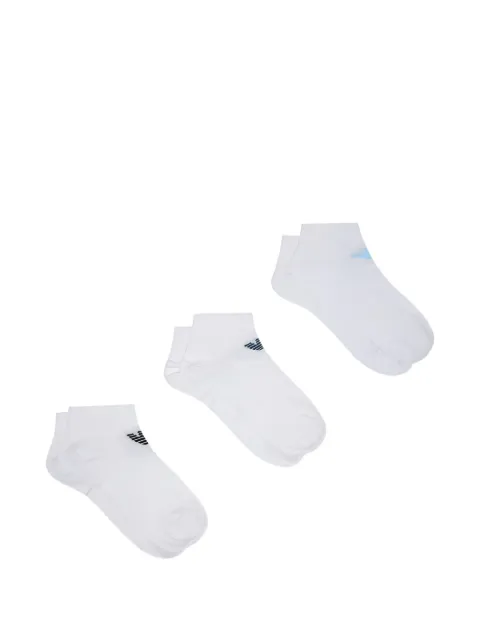 Emporio Armani logo-detail socks (set of three)
