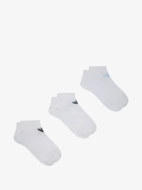 Emporio Armani pack de tres pares de calcetines con logo