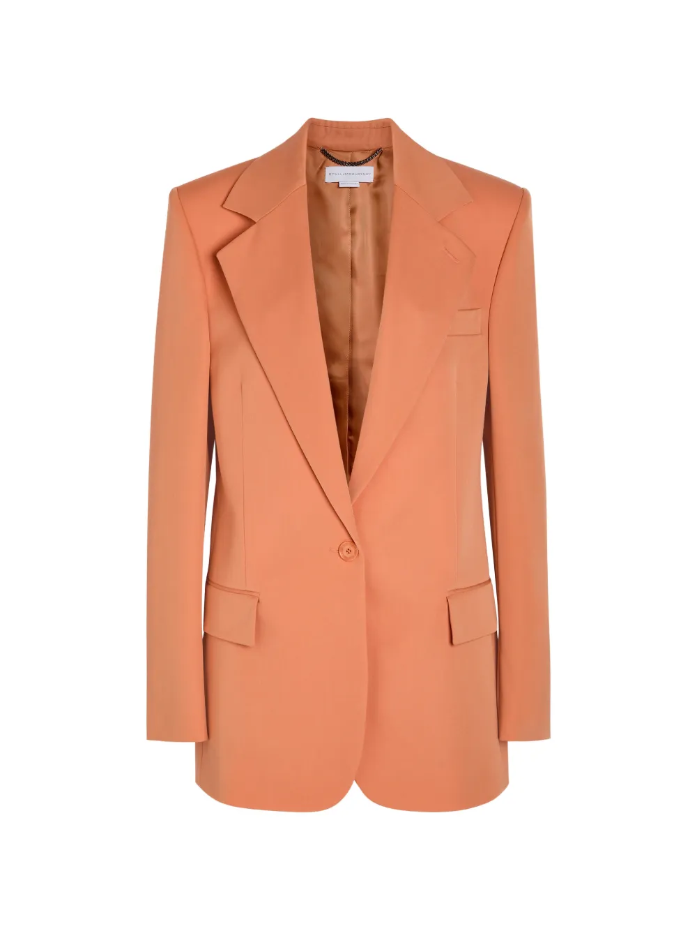 Stella McCartney notched-lapel single-breasted blazer - Orange