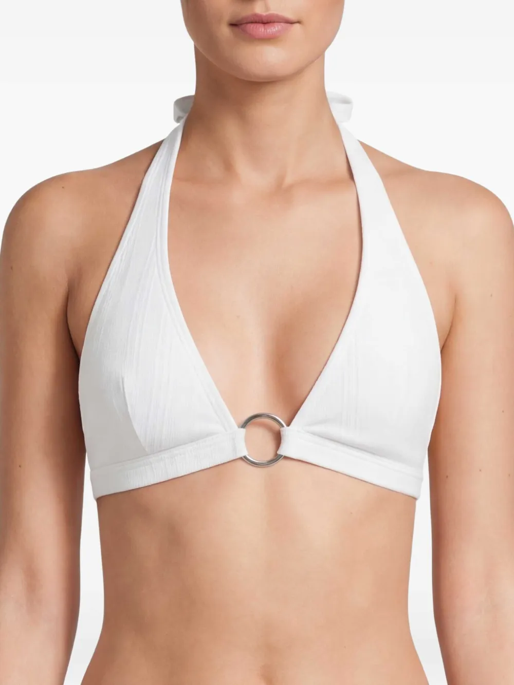 Michael Kors Bikinitop met ringdetail Wit