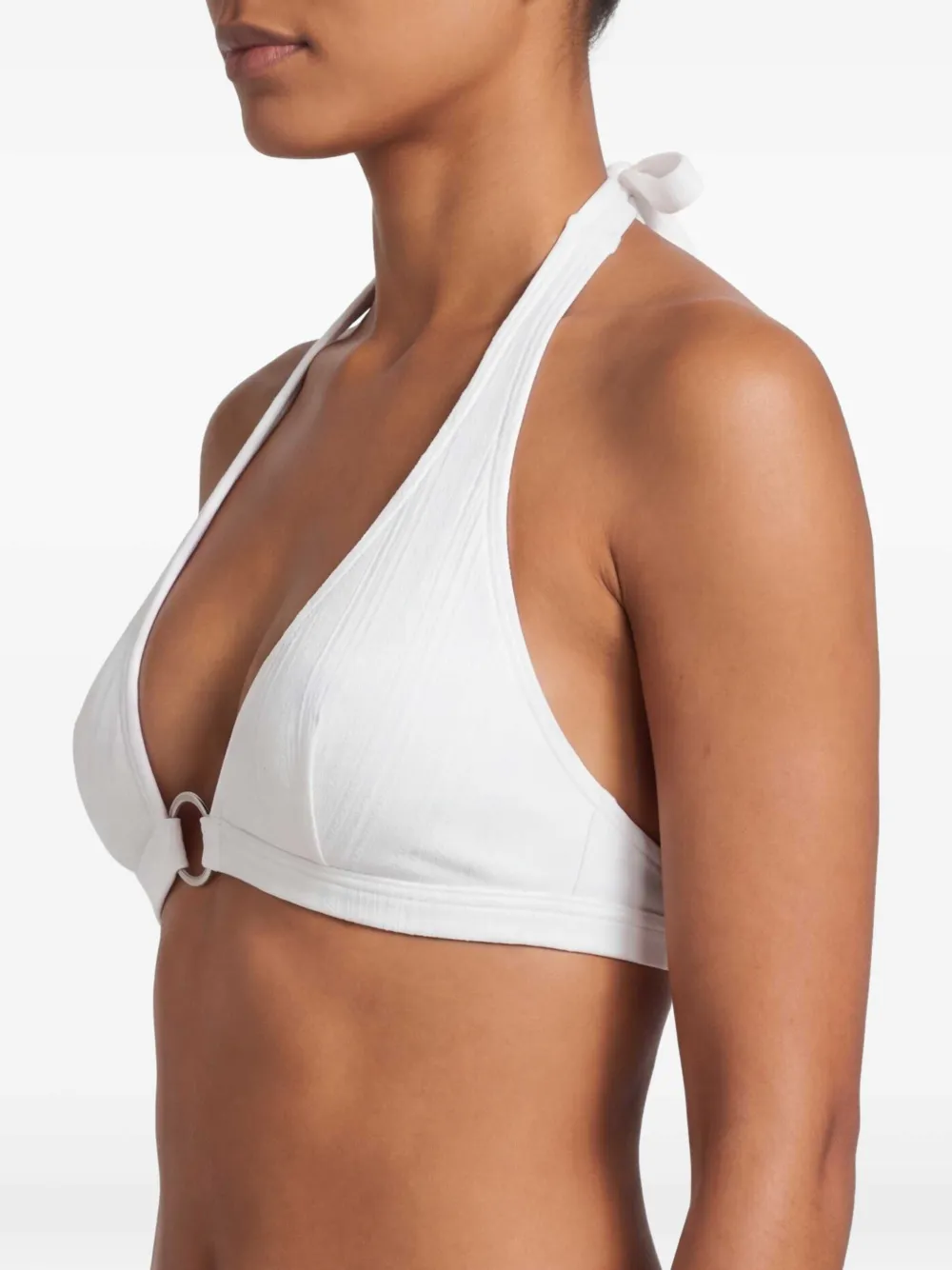 Michael Kors Bikinitop met ringdetail Wit