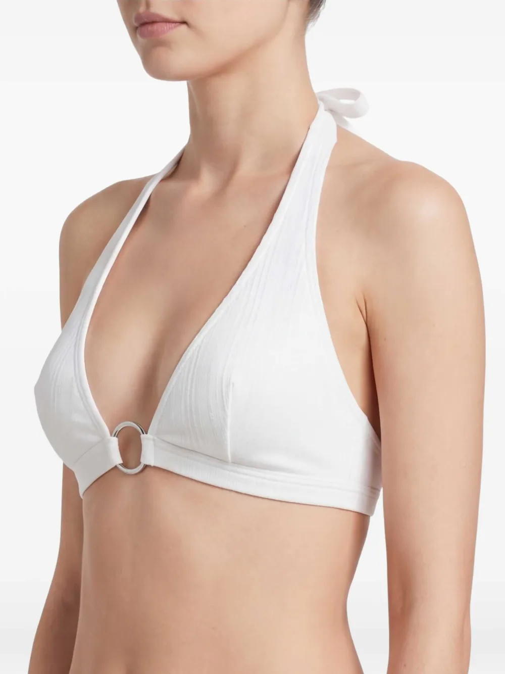 Michael Kors Bikinitop met ringdetail Wit